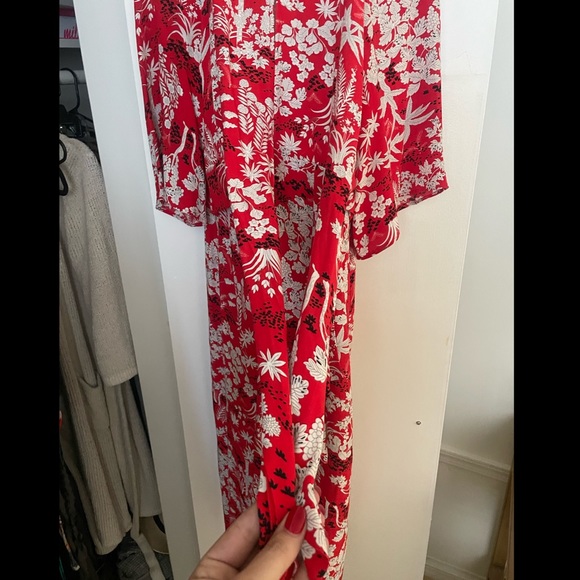 Beautiful TopShop Red Printed Dress - Picture 2 of 8